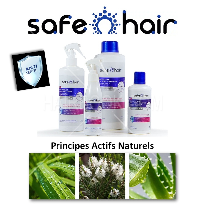 Produits capillaires anti-microbiens Safe Hair